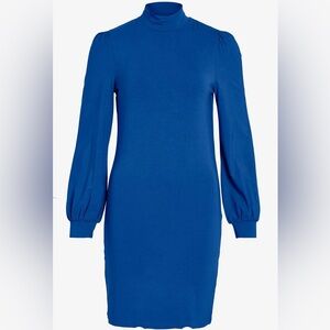Vila Vifelly Long Sleeve High Neck Tencel Modal Bodycon Dress